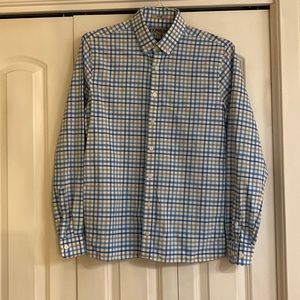 Mens Express size small long sleeve button down shirt